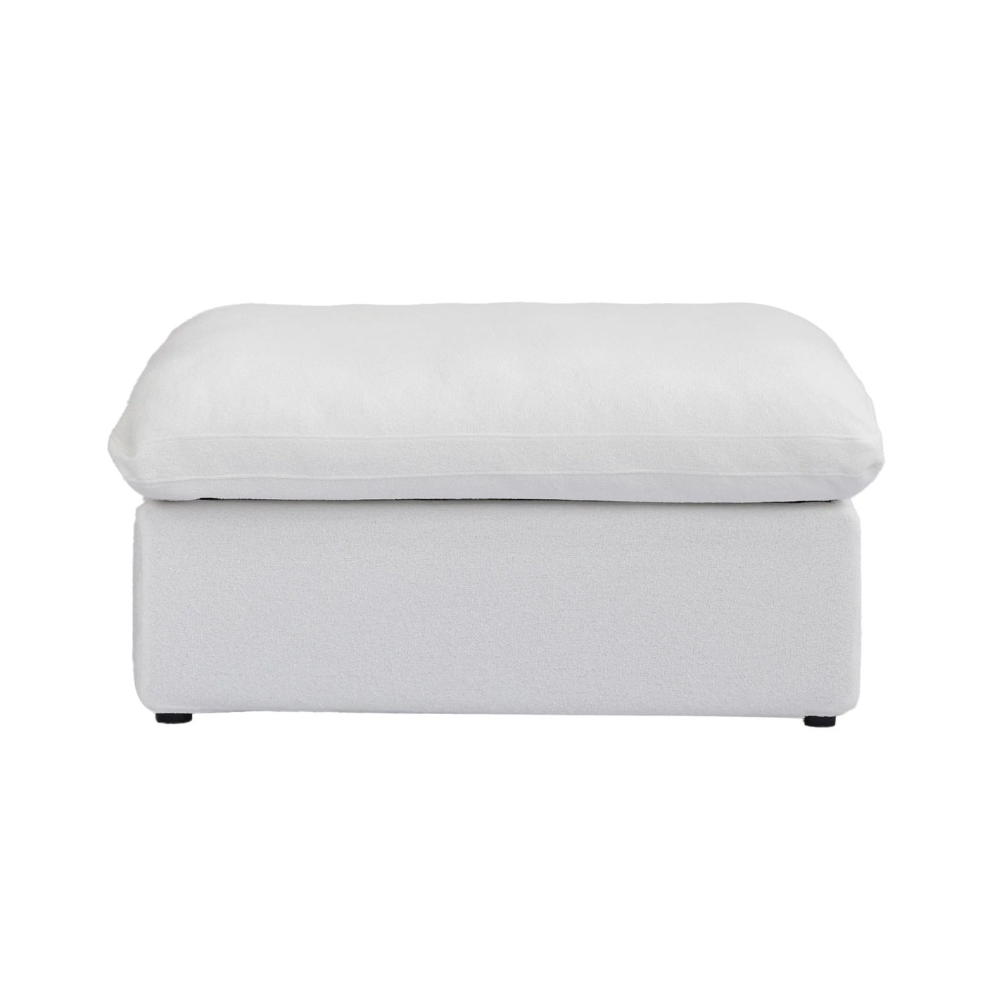 Ascend Forma Slipcovers Slipcover ottoman in white